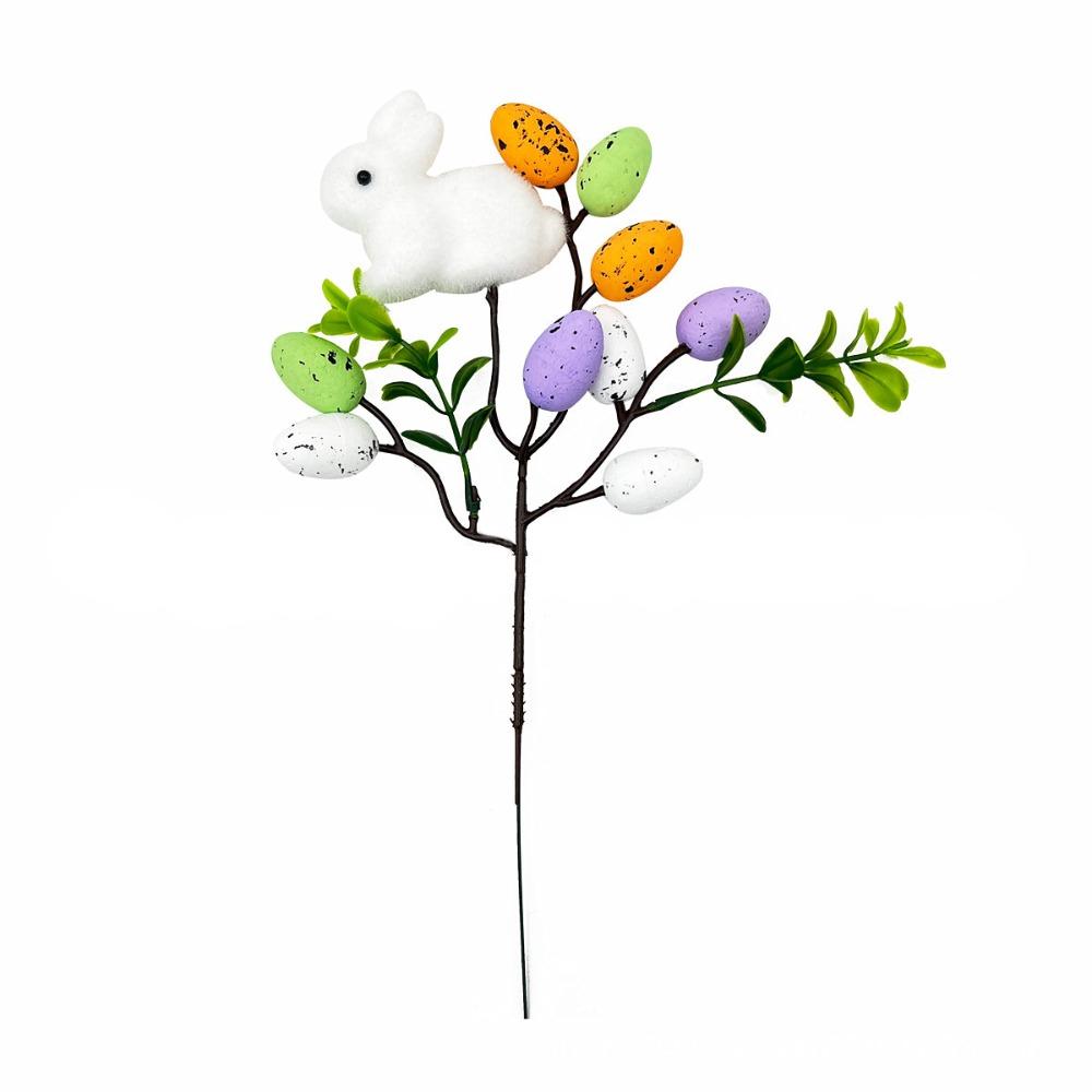

Foam Easter Egg Bouquets Artificial Fake Plant Creative Eggs Tree Branch Festival Party белый