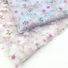 100X130cm 3D Floral Print Fresh Mesh Embroidery Fabric Dress Shawl Hair Accessorie Diy Sewing Supplies Crafts Fabric