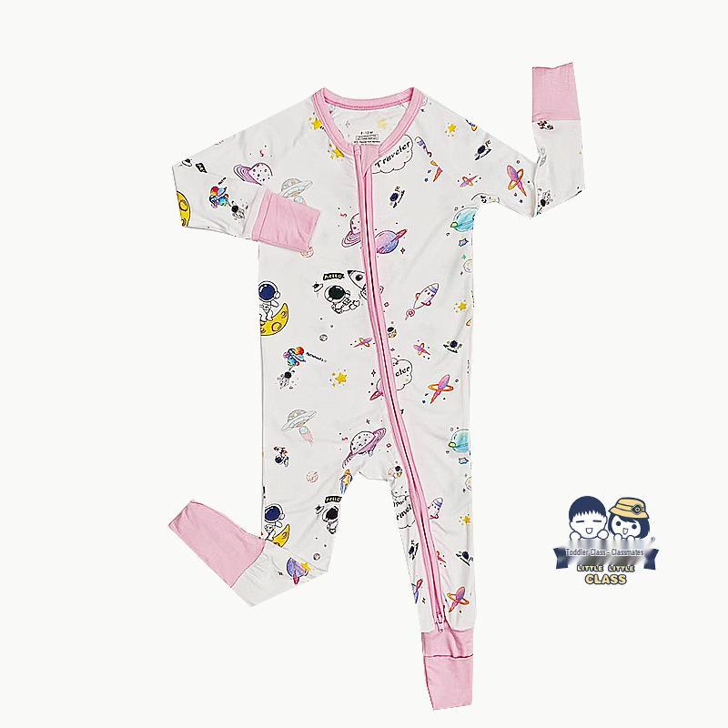 Bamboo Fiber Cartoon Baby Romper Jumpsuit Bodysuit