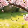 Bird Feeder Hook S Shaped Metal Hummingbird Feeder Hook with Decorative Patterns Hangers