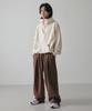 LXT Double-Pleat Hidden String Wide Sweatpants [Brown]