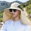 Versatile Sun Hat for Camping with Neck Flap, Breathable Wide Brim Fishing Hat, Summer Comfortable Cotton UV Protection Men Women Hiking Mountain