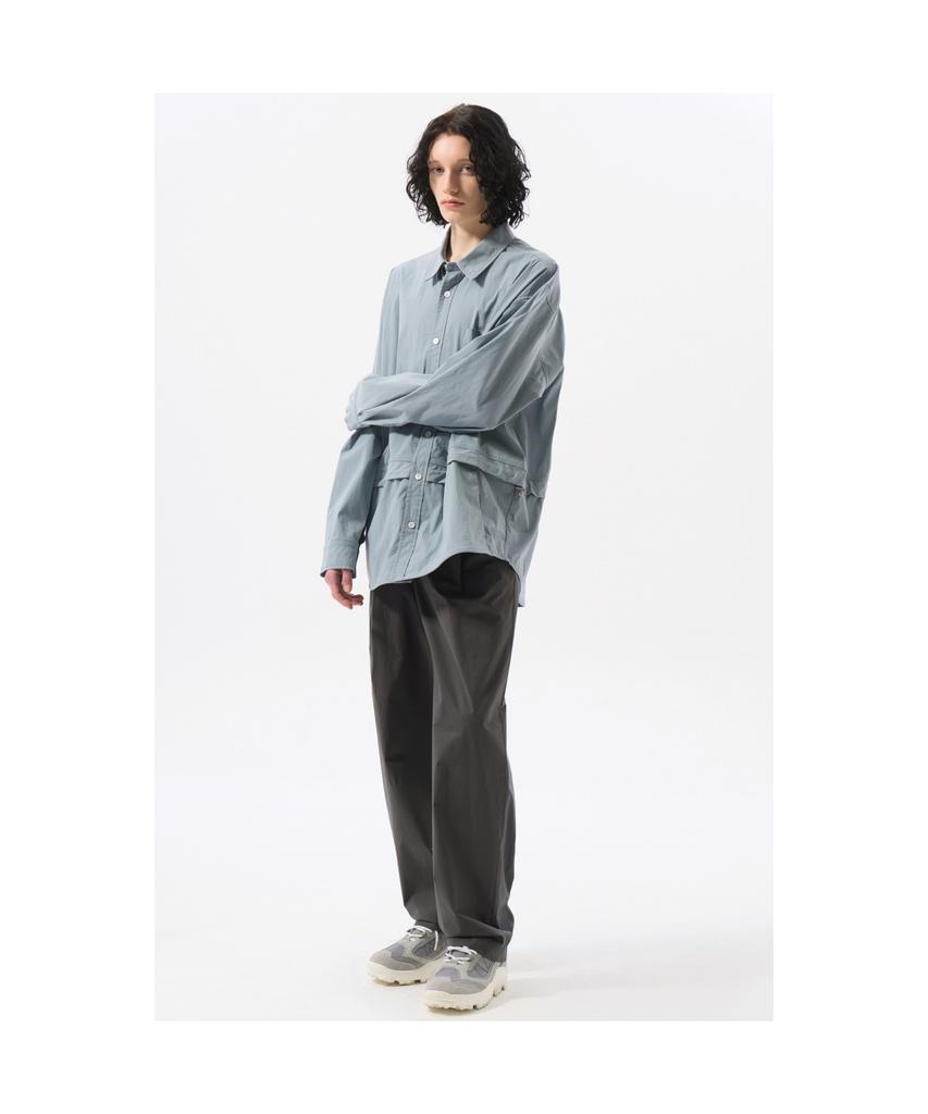 Keoseuuteommellou Gray Cotton Banding Pants Cwpam25322Gyd