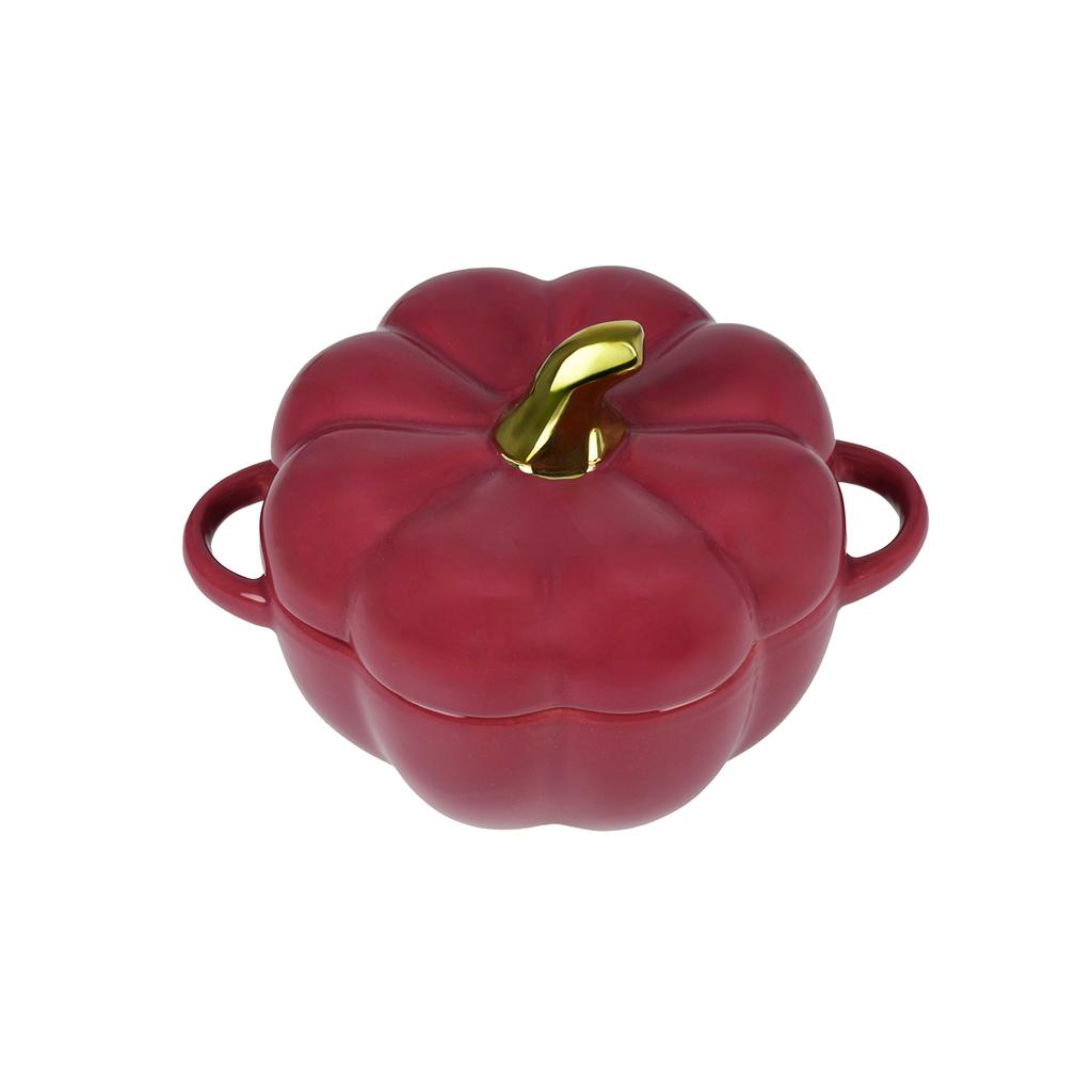 Ceramic Pumpkin Pot with Lid, Oven Baking Pan, Kitchen, Halloween Party, Festival Decoration, Soup Salad, Cereal Bowl