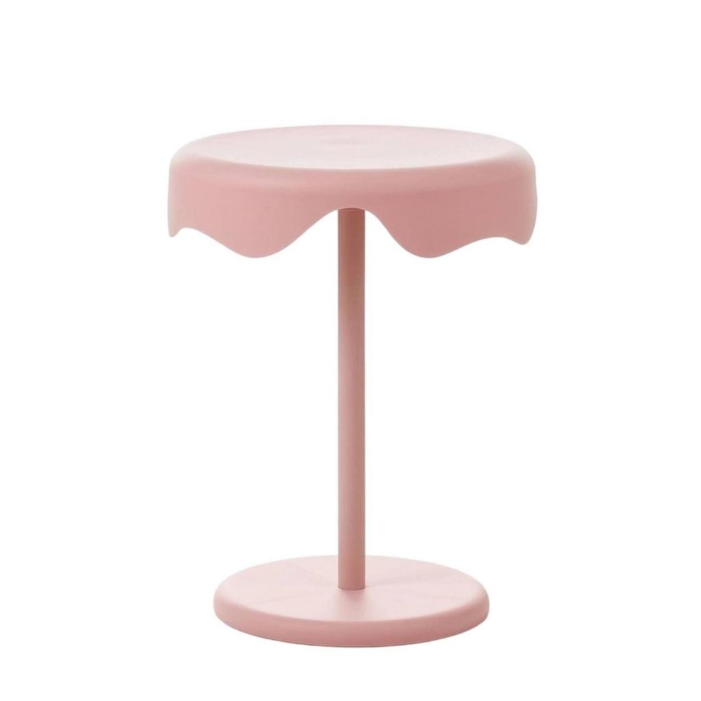 Side Table Minimalist Curvilinear Compact Furniture for Living Room, Bedroom, Reading