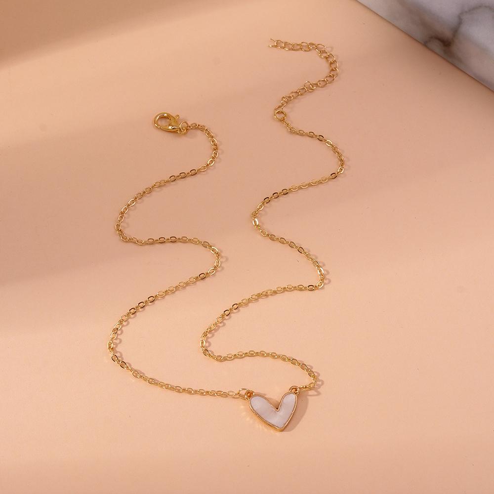 Exquisite Y2K Crystal Heart Pendant Necklace Chain for Women Girls Handmade Party Holiday Jewelry Gifts