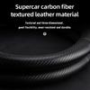 Cwnqah1 Cwmvjg1 Suitable for Mitsubishi Breathable Leather Matte Carbon Fiber Texture Steering Wheel Cover, Suitable for Outlander Phev Sport Eclipse
