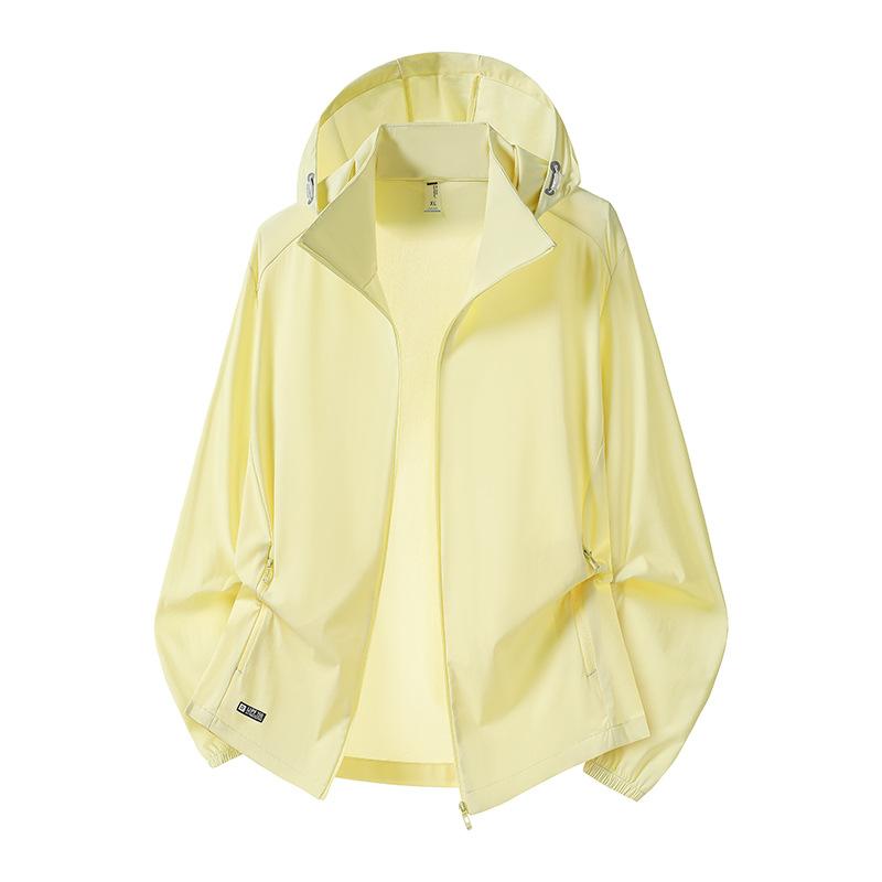UPF10 + New Sunscreen Clothing for Men and Women Loose and Quick-drying Ice Silk Jacket Outdoor UV Protection Light Skin Clothing for Women