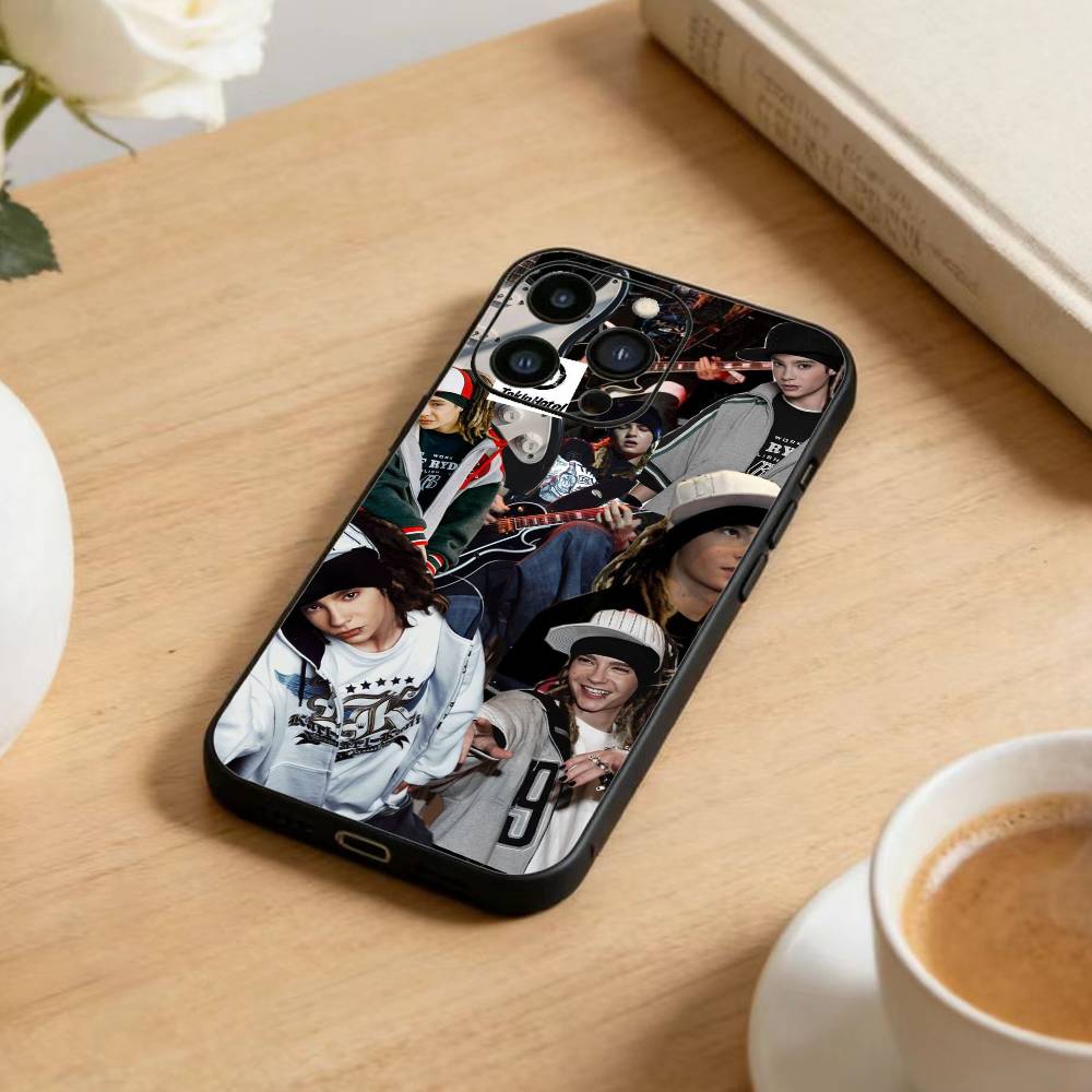 Bill Tom Kaulitz Tokio Hotel Phone Case For iPhone 17 16 15 14 13 12 Max Plus Silicone Black Cover