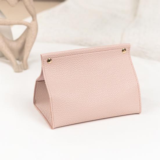Tissue Box, Easy Open Waterproof PVC Leather Design, Simple Style Durable Anti-Crack Tissue Dispenser for Home Car Use