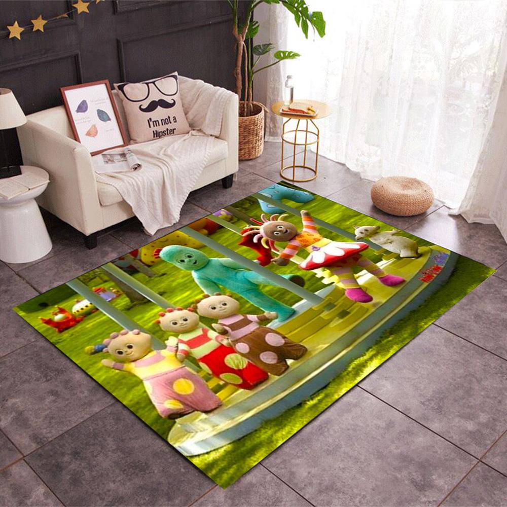 Colorful Friends In The Forest Themed Anti-Slip Rugs - Polyester Home Decor, Suitable for Bedrooms, Living Rooms, Doorways, Studios, and Decorations