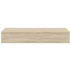 Vidaxl Półka Ścienna Z Szufladą, Kolor Dębu, 60 X 23,5 X 10 Cm, Mdf