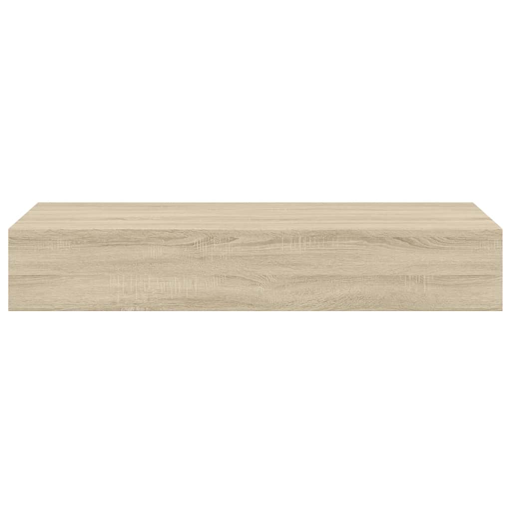 Vidaxl Półka Ścienna Z Szufladą, Kolor Dębu, 60 X 23,5 X 10 Cm, Mdf