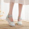 [Die Yun] 2025 Spring New Old Beijing Cloth Shoes Women's Inner Height Increase Embroidered Shoes New Chinese Antique Hanfu Shoes