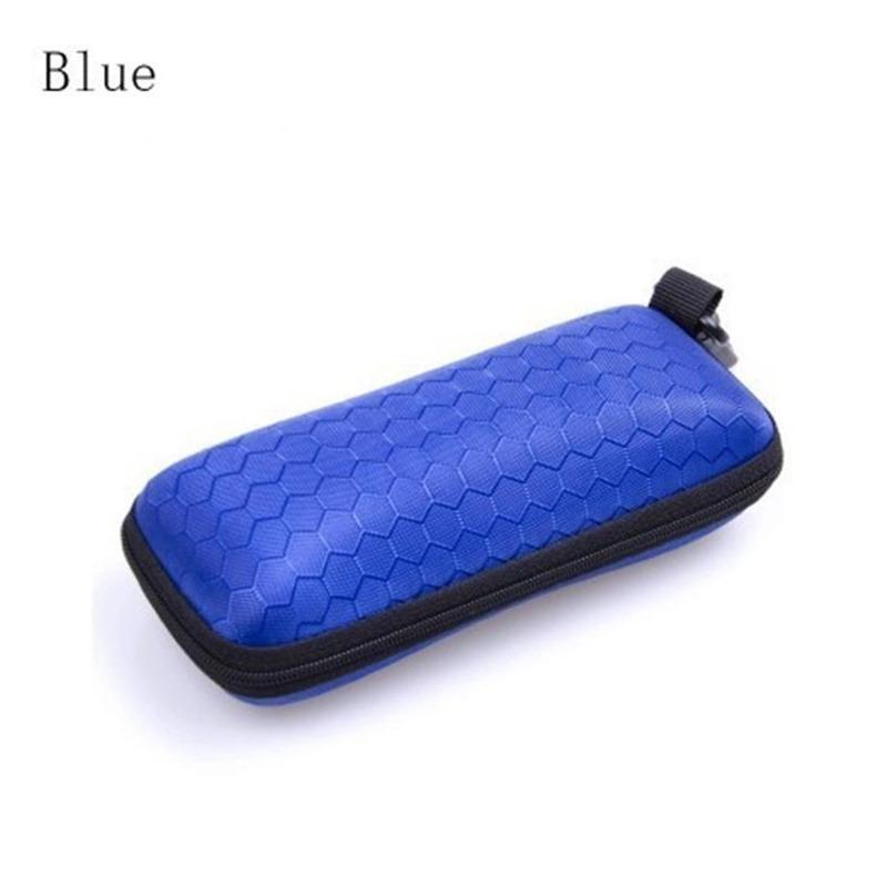 1 PC New Honeycomb Zipper Glasses Case portable Sunglasses Case Zipper Bag Hard Eye Glasses Case Glasses storage box