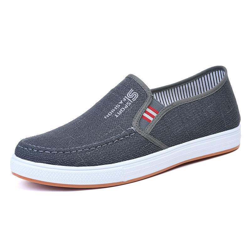 New old Beijing cloth shoes men's shoes casual breathable one-pedal dad shoes wear-resistant non-slip lightweight work shoes
