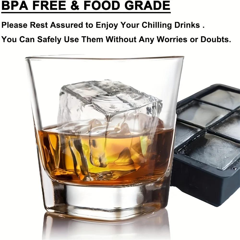 1pack Ice Silicone Cube Mold Tray 6-Grid DIY Freeze Ice Maker Creative Ice Cube Mold Barware Tools Perfect for Freezer, Cocktail