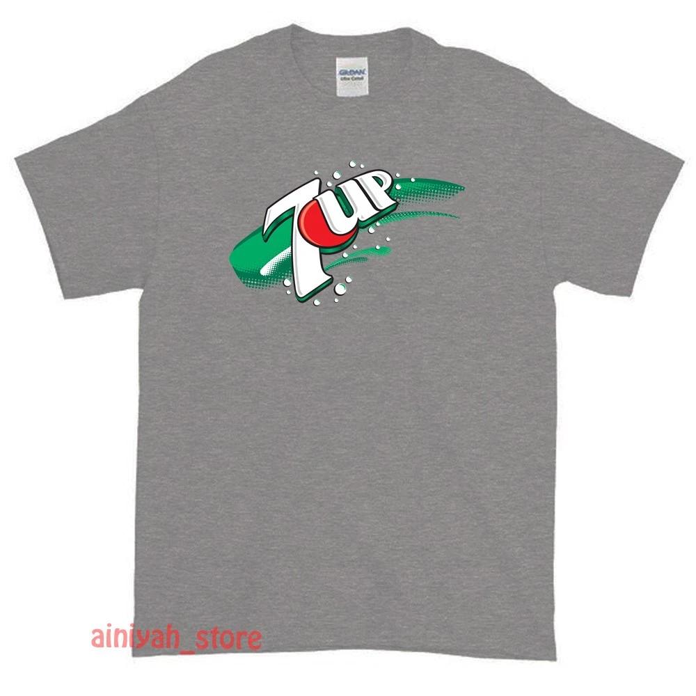 New 7UP Soda Pop Soft Drink Logo Men s Funny T shirt USA Size S-XXL 2XL