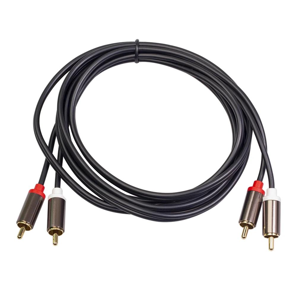 

RCA Cable 2 RCA to 2 RCA Cable Male To Male Audio Cord for Home Theater DVD TV Amplifier CD Soundbox Speaker Tinned Copper Core