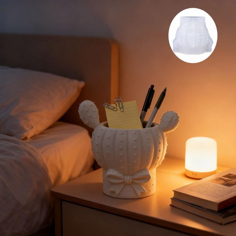 Silikonová forma na nádobu pro pryšce Květináčové formy Formy na rostliny Vhodné pro odlévání pryskyřice Šperky a Domácnost