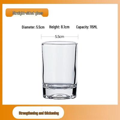 Achteckige Glastrinkbecher, 115 ml (72er-Packung)