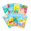 8 Stück Sommer Strand Spiral-Taschennotizbuch Vertikales Klapp-Notizbuch Tragbares Notizbuch Gastgeschenk Pool-Event Schreibwaren Notizzettel