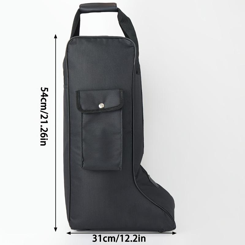 1pc Tall Boot Storage Bag with Zippered Opening & Top Handle, Heavy-Duty Oxford Fabric with Arch Support for Winter Travel  bag