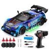 1/24 Remote Control Four-Wheel Drive Drift Sports Car With Led Lights Racing High Speed Vehicle Kids Toys Multiplayer Game Gifts