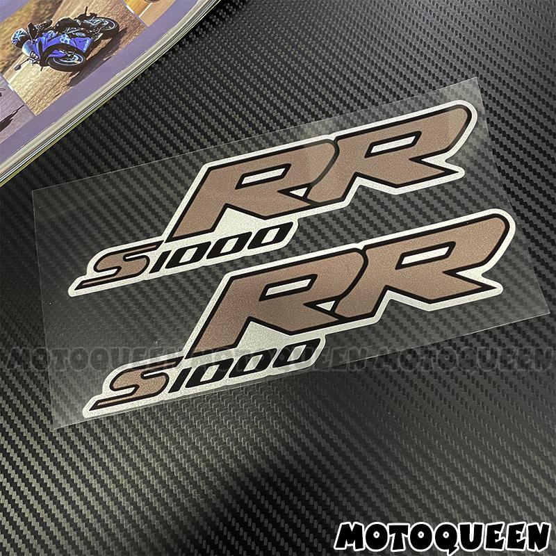 For BMW S1000RR S1000 RR 2X Motorcycle Fairing Body Tank Pad Side Emblem Logo Decoration Reflective Waterproof Decals Stickers
