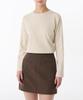 MUSINSA STANDARD WOMAN Women'S Relaxed Crew Neck Long Sleeve T-Shirt [Ecru]
