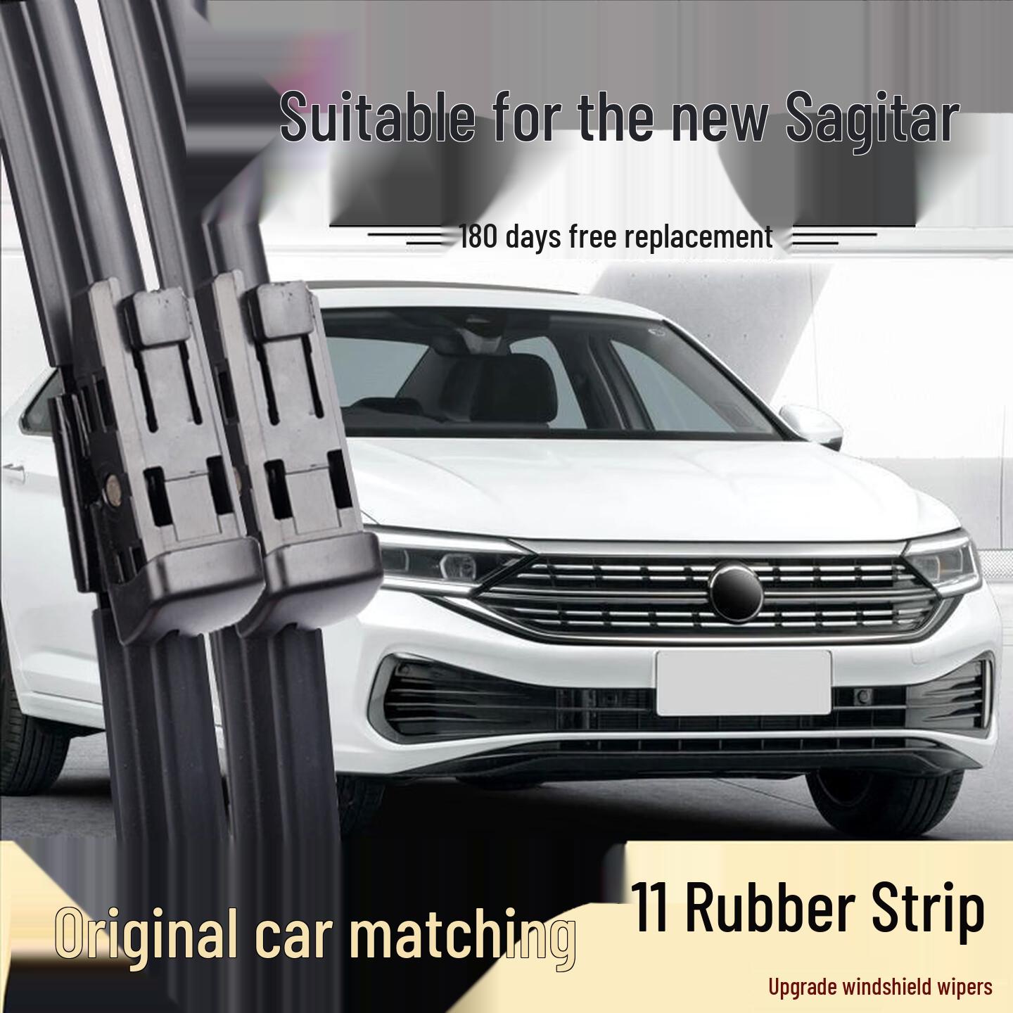 11  Wiper Blade for Volkswagen Sagitar 2019-2022 Models 1 set front wipers + Volkswagen Sagitar 2006-2011