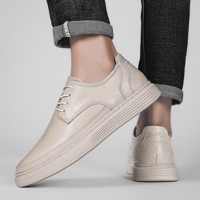 Mode Outdoor Ballerinas Herrenschuhe Oxford Uniform Kleiderschuhe Sommer Lochleder Schnürschuhe Low-Top Männlich Runde Zehen Freizeit Business Schuhe