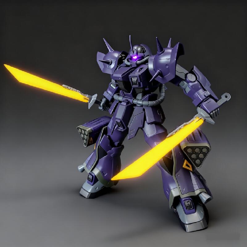 HG 1/144 Ms-18e Kampfer Assembly Model Kit Dark Cool Action Figures Movable Joint Robot Model Kit Plastic Model Boy'S Gift
