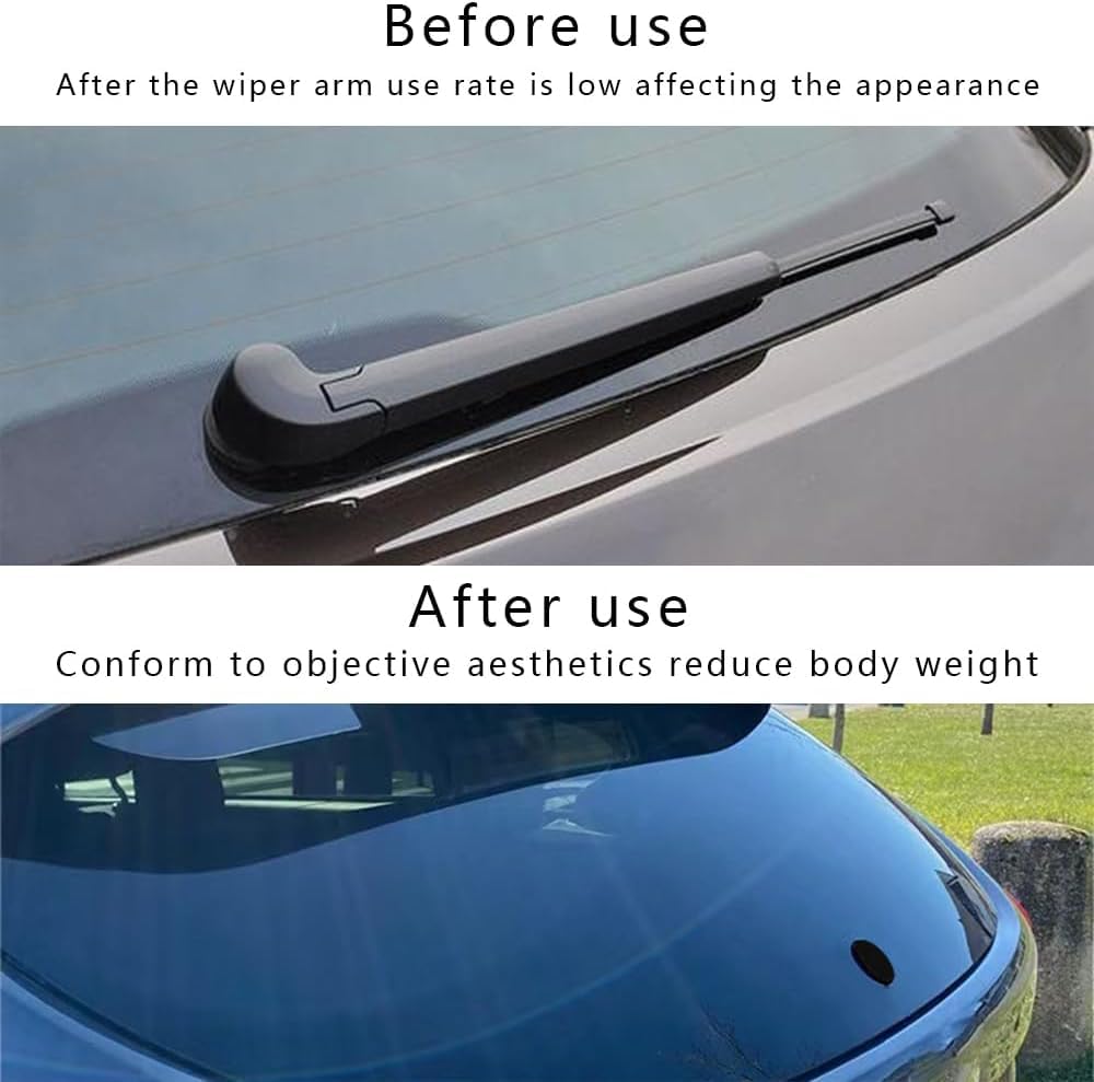 Universal Fit All Vehicle Car Rear Wiperless Kit Wiper Cap Filling Cap (40mm Black)