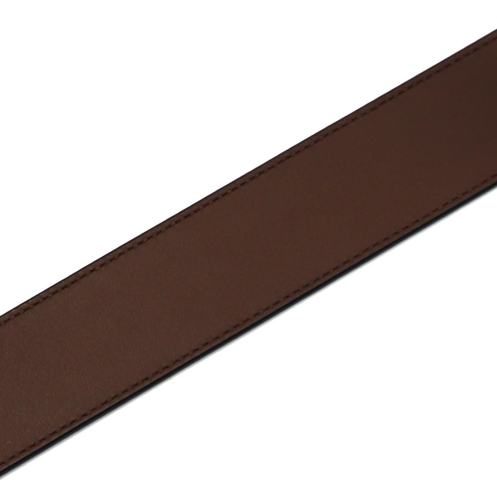 Black x Dark CQ013 QBLVW [Coach] Men's Belt, Reversible, Saddle, [Used]