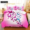 Butterfly Bedding Set Single Twin Full Queen King Size Mountain Elf Bed Set Aldult Kid Bedroom Duvetcover Sets 3D Anime 034