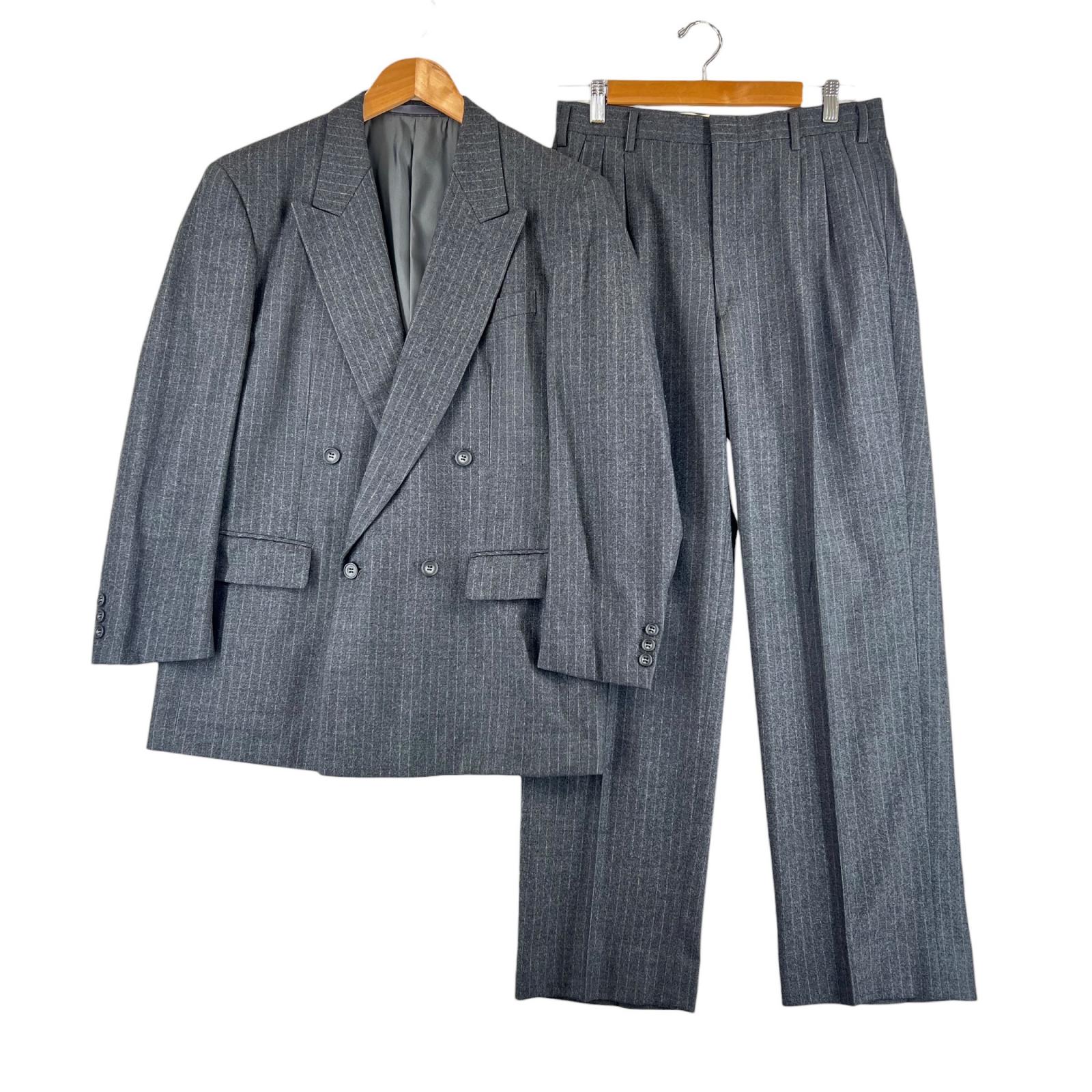 Hardy Amies stripe setup gray mens A-4 used