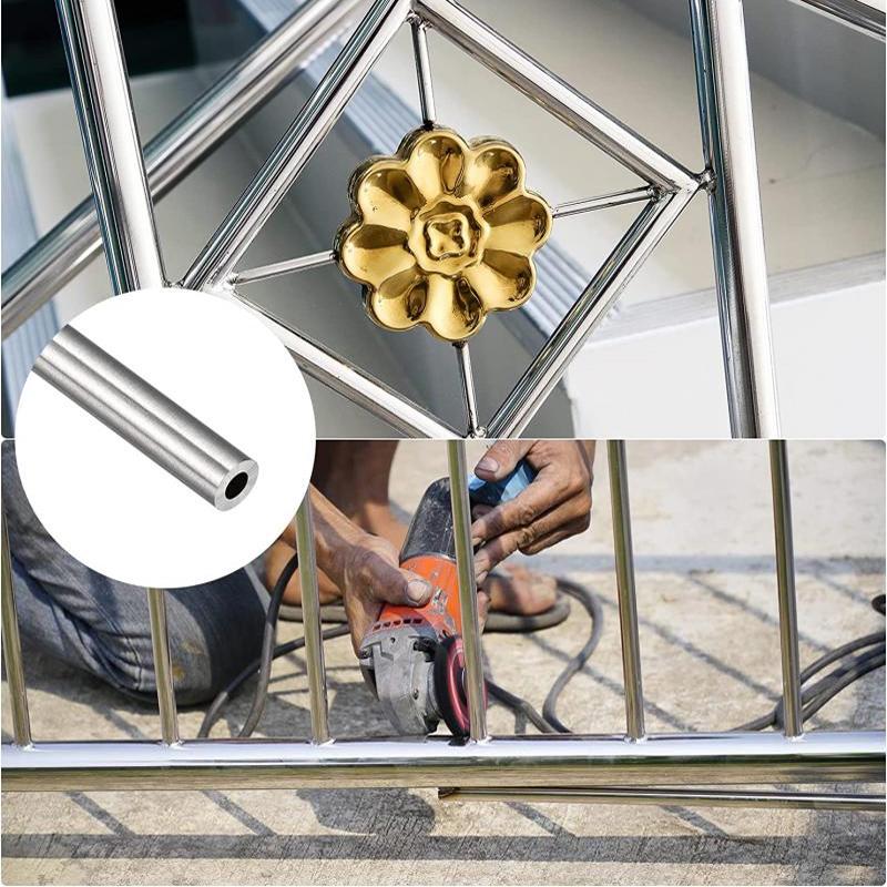 304 Stainlessy Steel Tube OD1/1.5/2/3/5/6/8/10/12mm Stainlessy Capillary Straight Tube Length 250/500mm Capillary