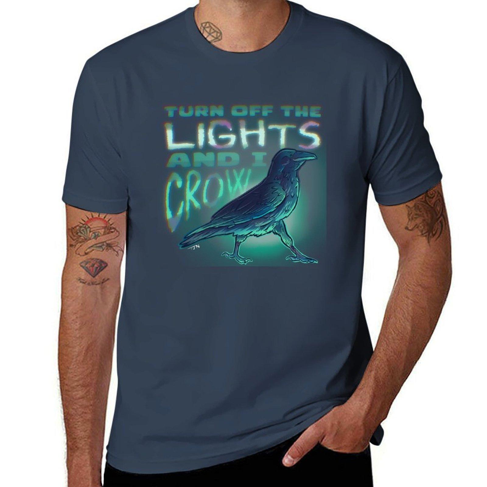 Crow In The Dark Tshirt Casual Daily Graphic Tee S