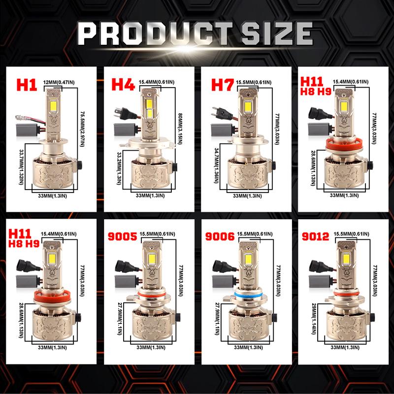 Dualvision H7 LED Canbus Auto Scheinwerferlampen 300W 30000LM H4 LED Lampe H9 H11 HB3 9005 HB4 9006 H1 9012 Hir2 LED 6000K Nebelscheinwerfer
