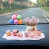 Celebrity Pig Car Ornament: Cute Console Decoration & Air Freshener Holder