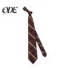 Belt Unisex Tie, Striped Print Necktie, Retro Style Adjustable Length Versatile Casual Accessory Dress Fashionable for Wear Everyday