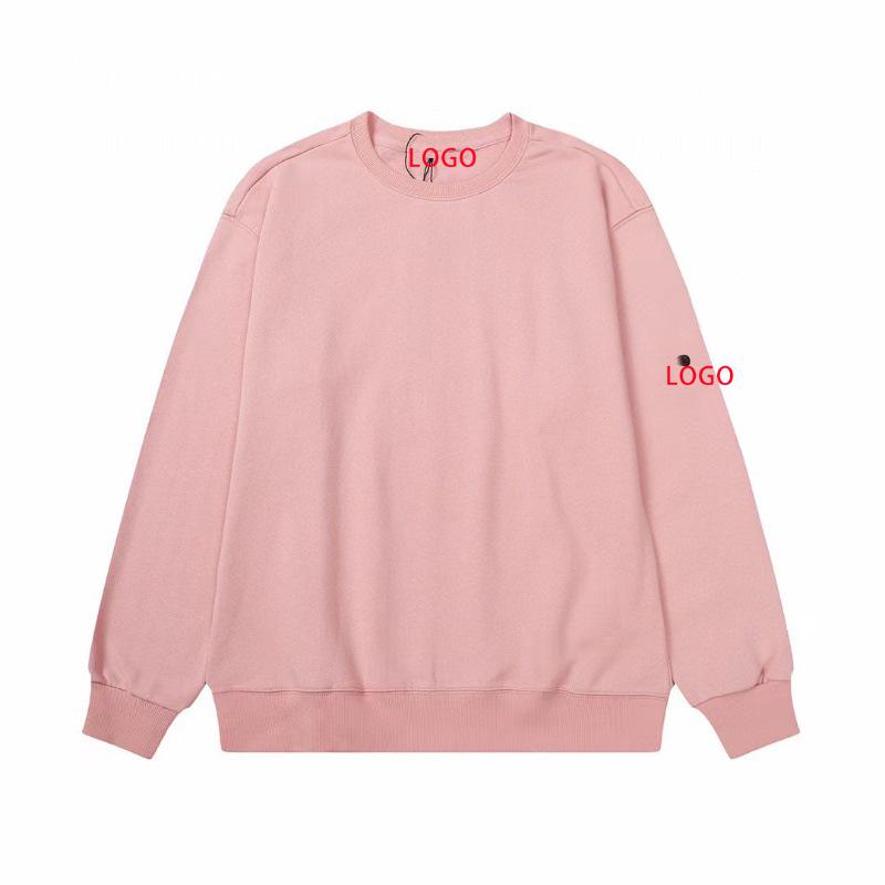 Trendy Unisex Terry Pullover Sweatshirt with Compass Design Large