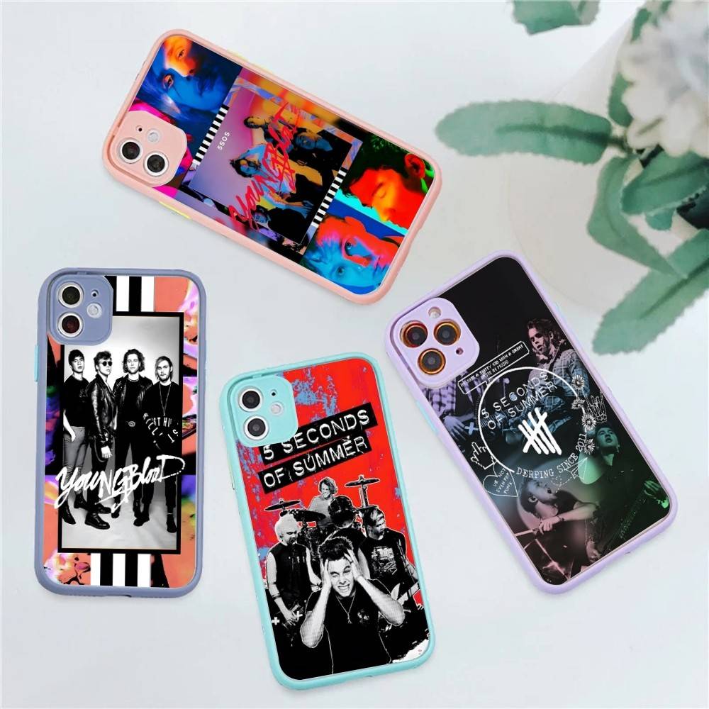 Seconds-of-Summers-5SOS Phone Case For IPhone 16 15 14 13 12 11 Pro Max XS Max X Plus Matte Shockproof Cover
