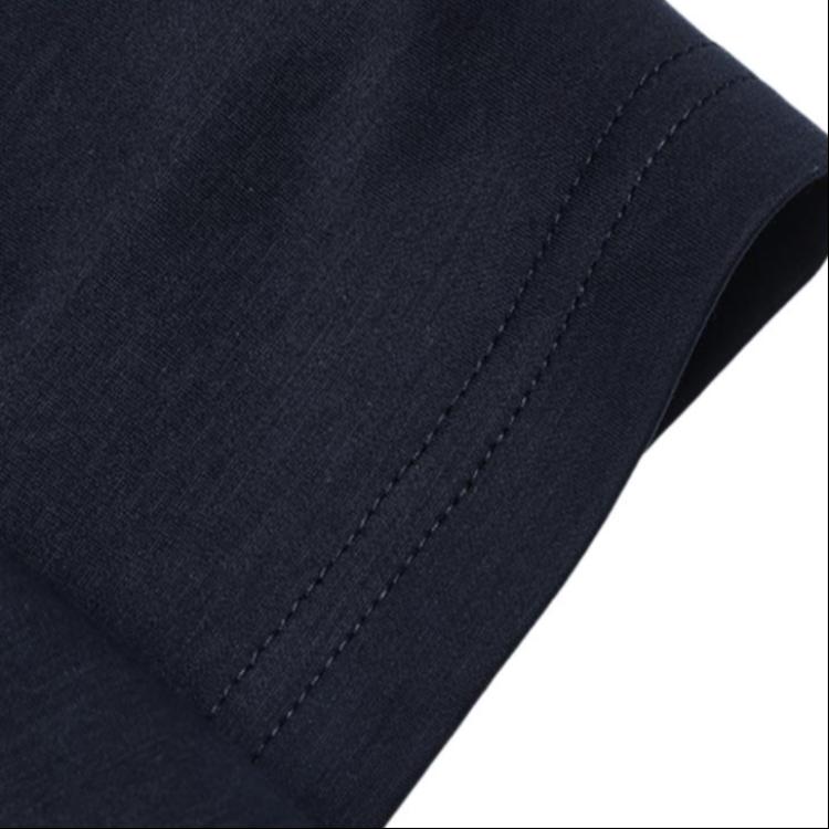 FILA Emerald Soft Minimalist Comfortable Split Hem Short Sleeve T-Shirt Women Tops Legendary-Blue F11W434103F-NV