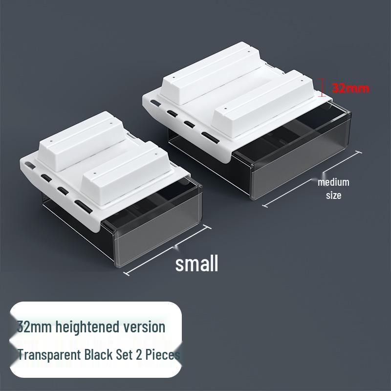 Invisible Under-Desk Storage Drawer for Office Workstation