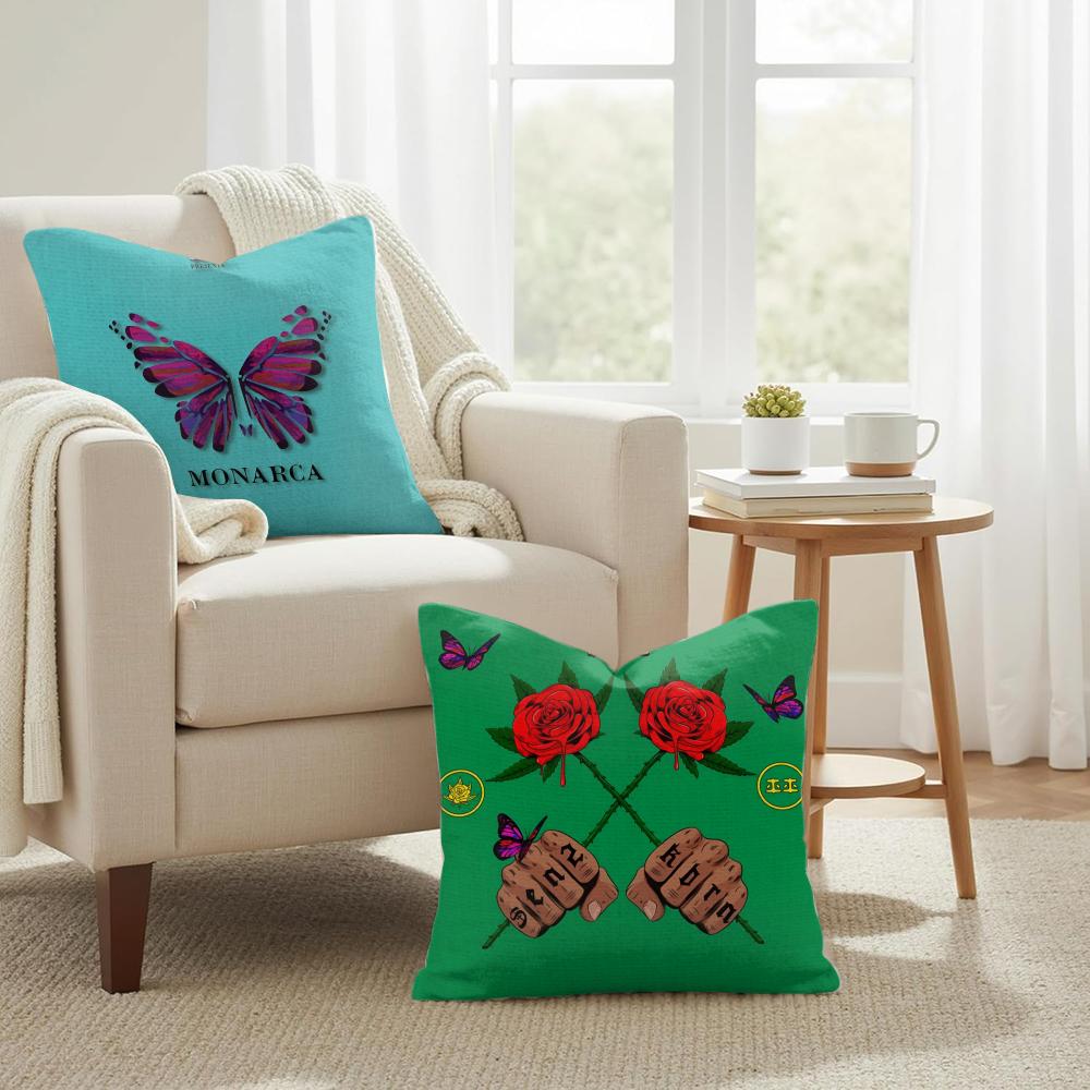 EEladio Carrion SSauce BBoyz Cushion Cover Natural Linen Organic Fabric DoubleSided Printing Couch Pillow Covers Home Decor