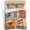 Excavator Car Vehicle Road Sign 3pcs Bedding Set For Bedroom Double Bed Home Textile Duvet Cover Quilt Cover Pillowcase