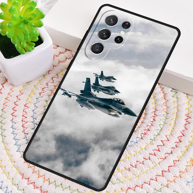 Fighter Plane In The Sky Phone Case for Samsung Galaxy Note 10 Pro S26 Ultra S23 S24 FE S25 S21 S22 PLUS Shockproof Cove
