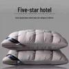 Luxury Durable Hotel Pillow: Neck Support, Non-Collapsing, Washable Feather Velvet